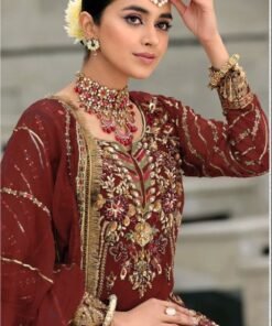 Pakistani Dress Wedding - Brown Colour Pakistani Suits