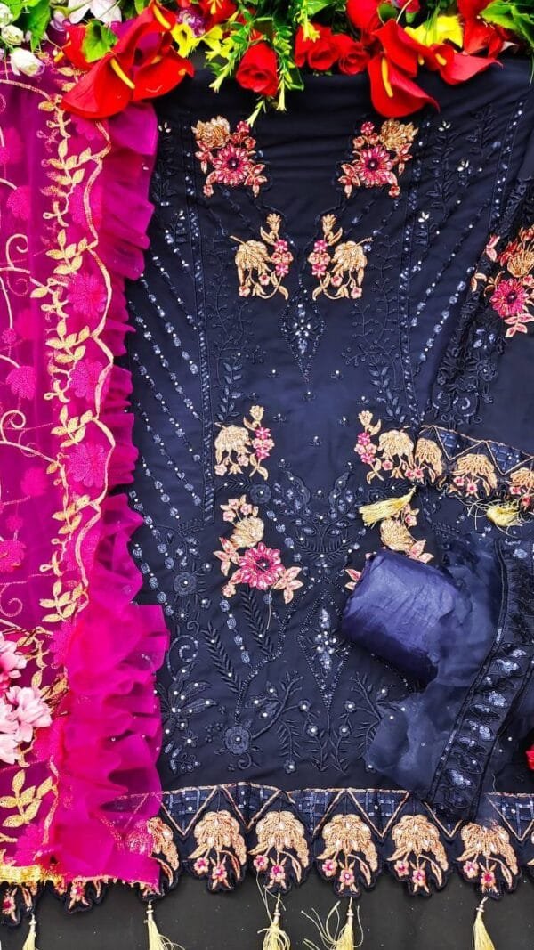 Pakistani Suits In Delhi - Blue Colour Pakistani Suits