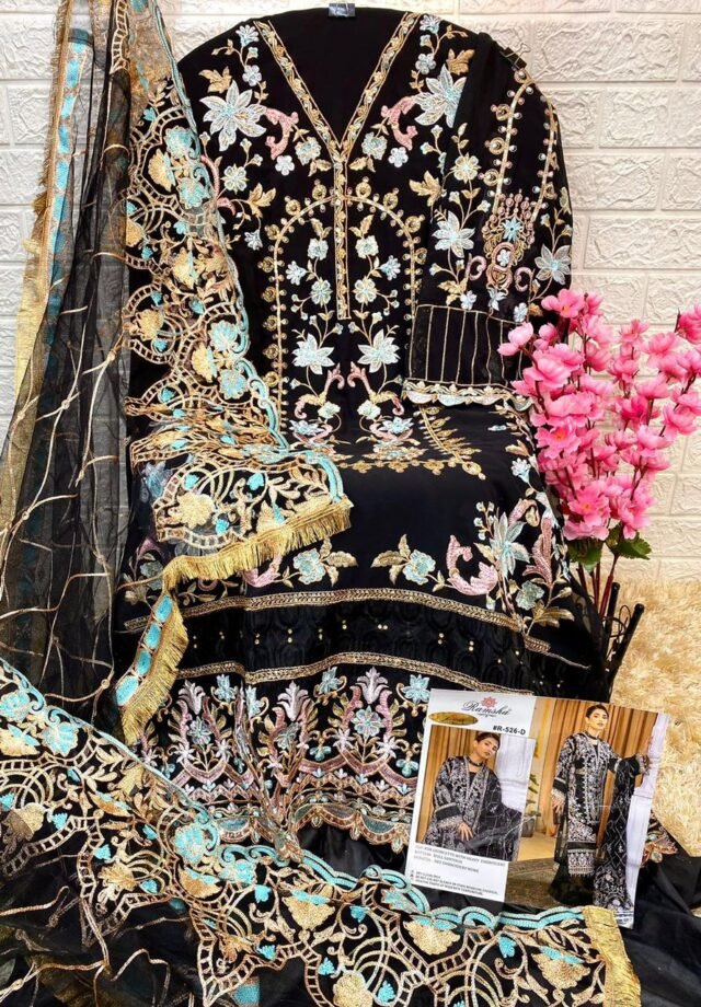 Pakistani Suits In India Online - Black Colour Pakistani Suits