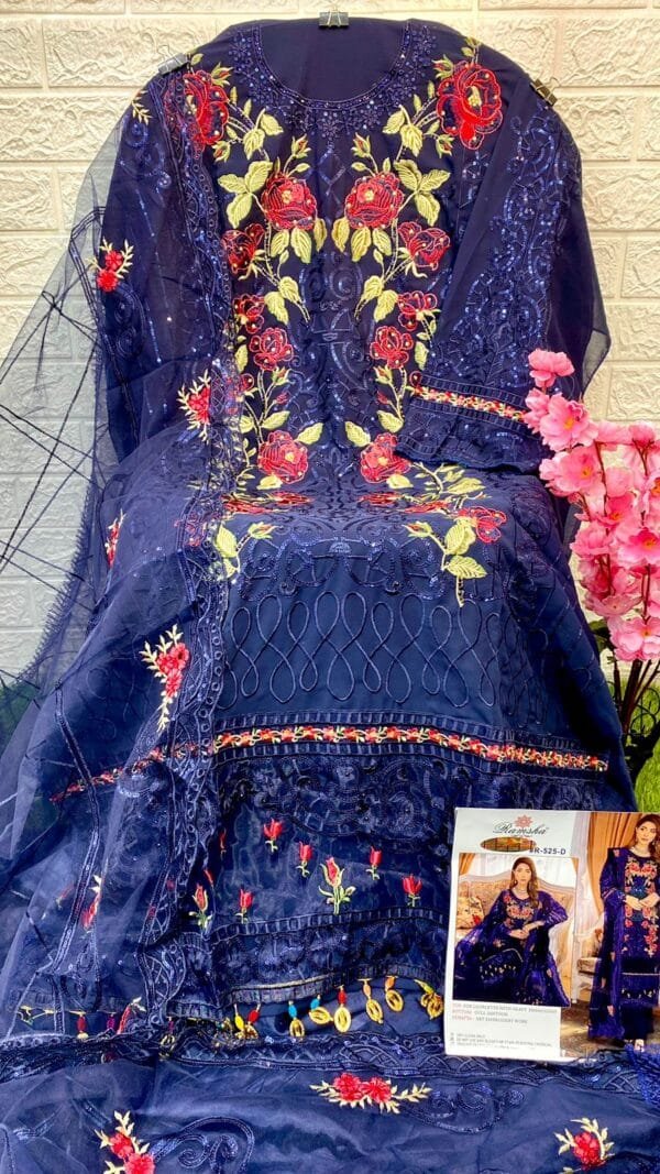 Pakistani Suits Sale Online - Blue Colour Pakistani Suits