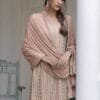 Party Pakistani Dress - Light Brown Pakistani Suits