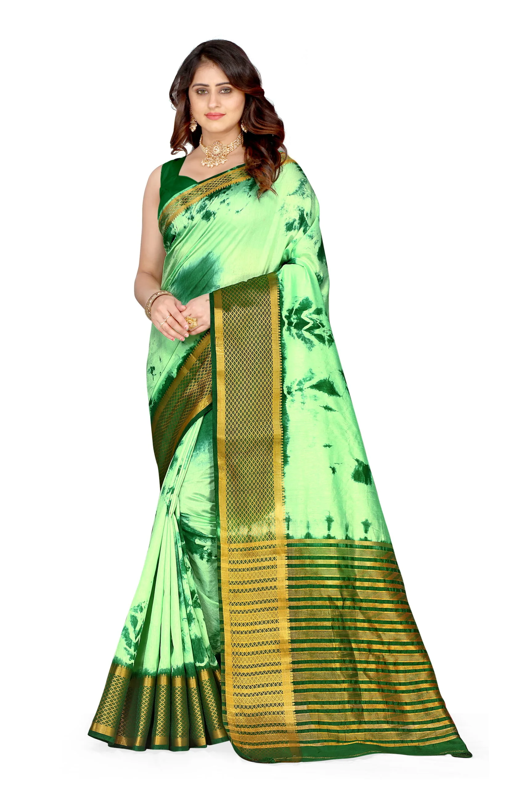Ready To Wear Saree Online Shopping Green Colour Saree - Designer Sarees Rs 500 to 1000