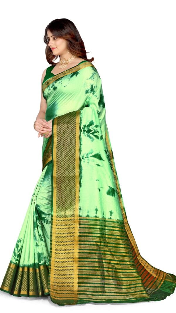 Ready To Wear Saree Online Shopping Green Colour Saree - Designer Sarees Rs 500 to 1000