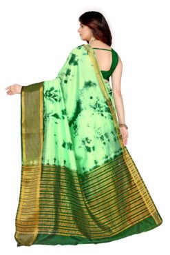 Ready To Wear Saree Online Shopping Green Colour Saree - Designer Sarees Rs 500 to 1000