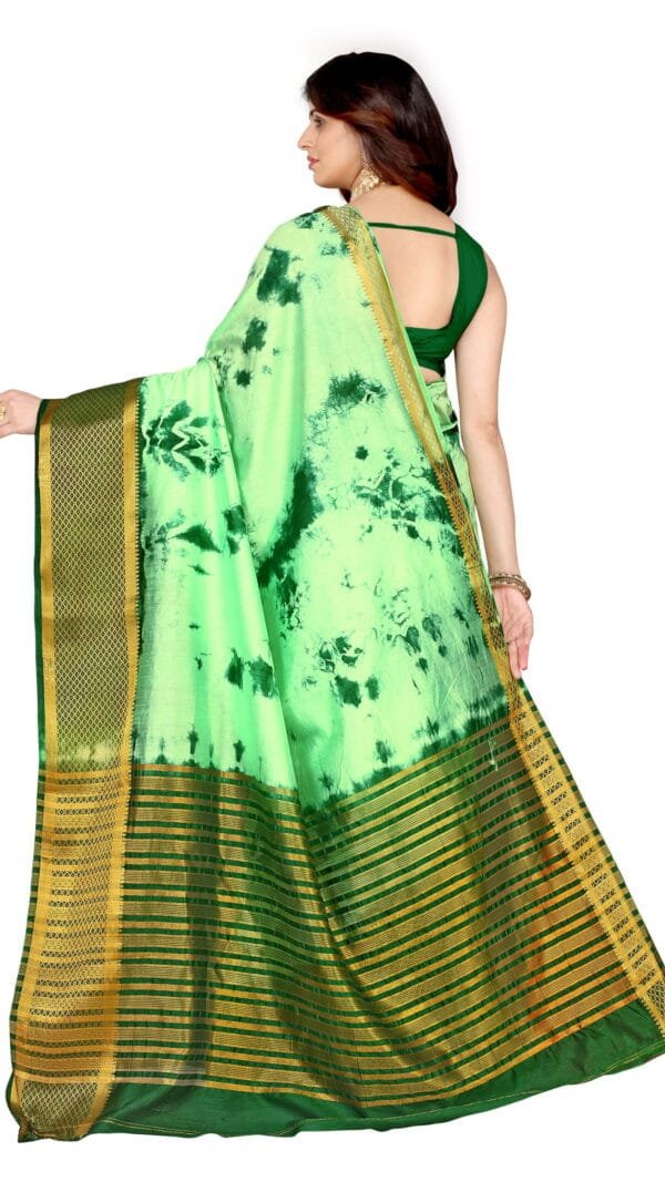 Ready To Wear Saree Online Shopping Green Colour Saree - Designer Sarees Rs 500 to 1000