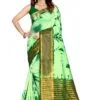 Ready To Wear Saree Online Shopping Green Colour Saree - Designer Sarees Rs 500 to 1000