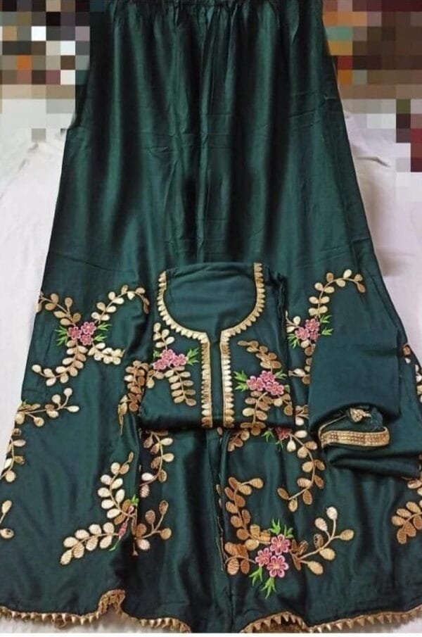 Salwar Suit Ki Design - Green Colour Salwar Suit