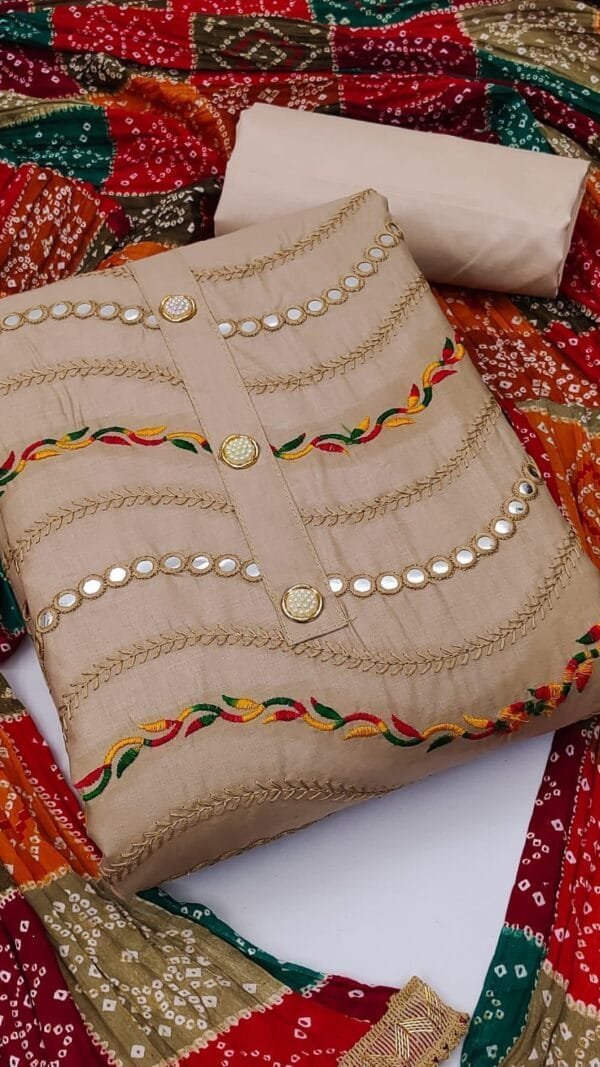 Salwar Suit Light Biscuit Colour- Salwar Suit