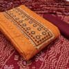 Salwar Suit Neck Design -Orange Colour Salwar Suit