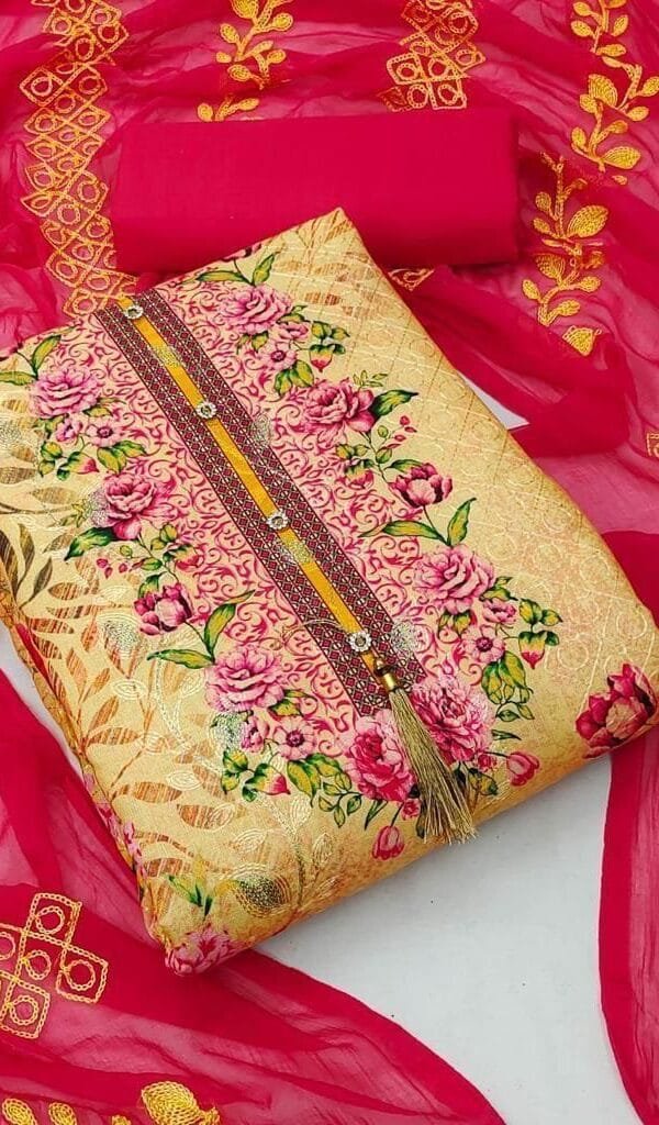 Salwar Suit Photo - Yellow Colour Salwar Suit