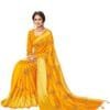 Saree For Online Shopping Yellow Colour Saree - Designer Sarees Rs 500 to 1000