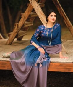 Saree In Online Blue Colour Saree - Designer Sarees Rs 500 to 1000