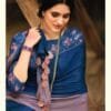 Saree In Online Blue Colour Saree - Designer Sarees Rs 500 to 1000
