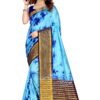 Saree Online App Sky Blue Colour Saree - Designer Sarees Rs 500 to 1000