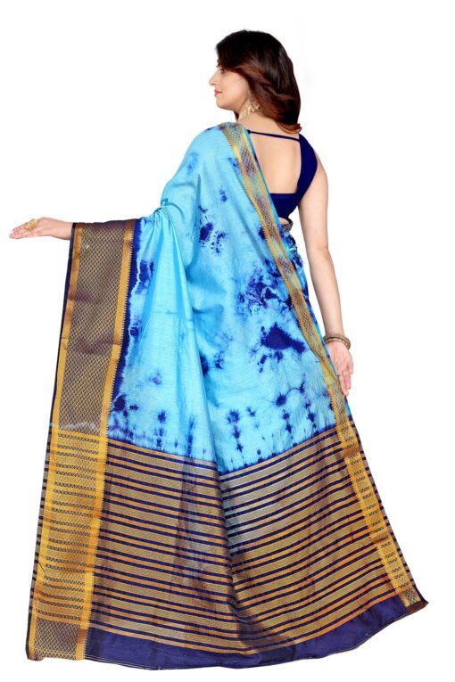 Saree Online App Sky Blue Colour Saree - Designer Sarees Rs 500 to 1000