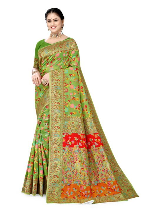 Saree Online Best Green Colour Saree - Designer Sarees Rs 500 to 1000