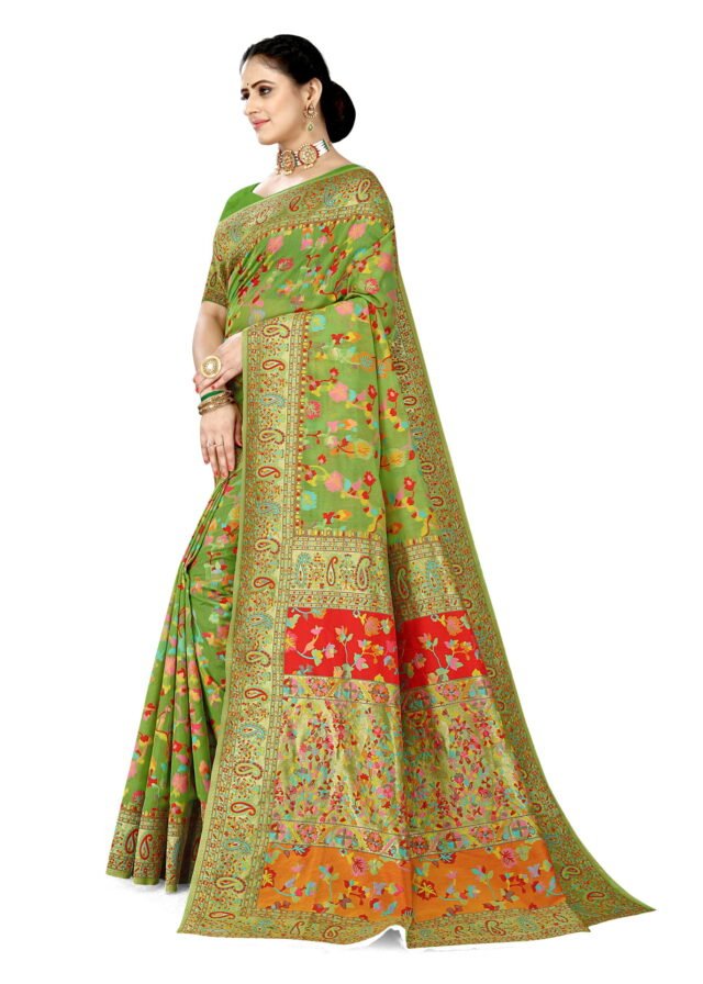 Saree Online Best Green Colour Saree - Designer Sarees Rs 500 to 1000