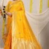 Saree Online Business - Orange Colour Designer Sarees Rs 500 to 1000