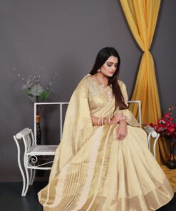 Saree Online Chiffon White Colour Saree - Designer Sarees Rs 500 to 1000
