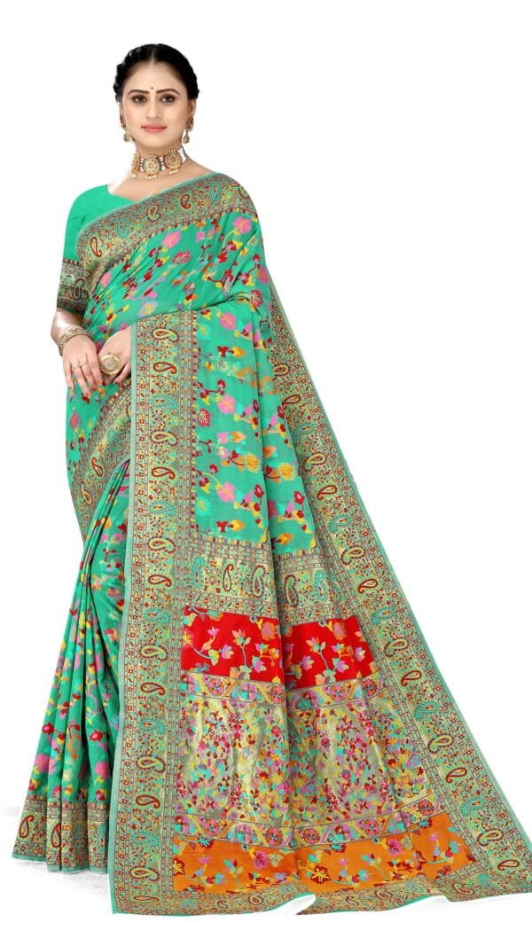 Saree Online Cotton Blue Colour Saree - Designer Sarees Rs 500 to 1000