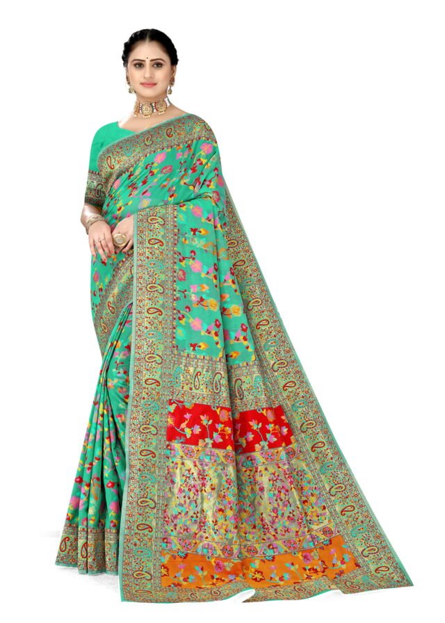 Saree Online Cotton Blue Colour Saree - Designer Sarees Rs 500 to 1000