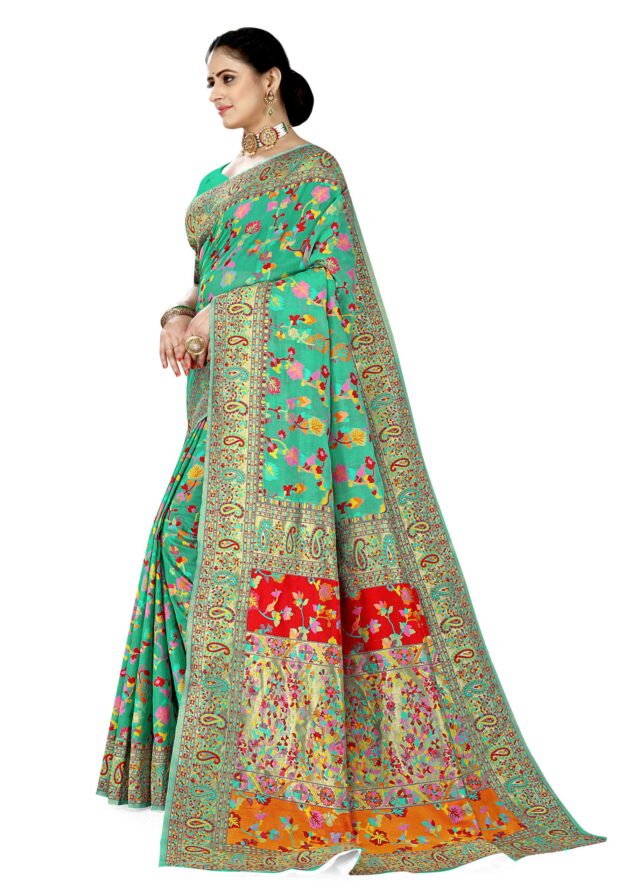 Saree Online Cotton Blue Colour Saree - Designer Sarees Rs 500 to 1000