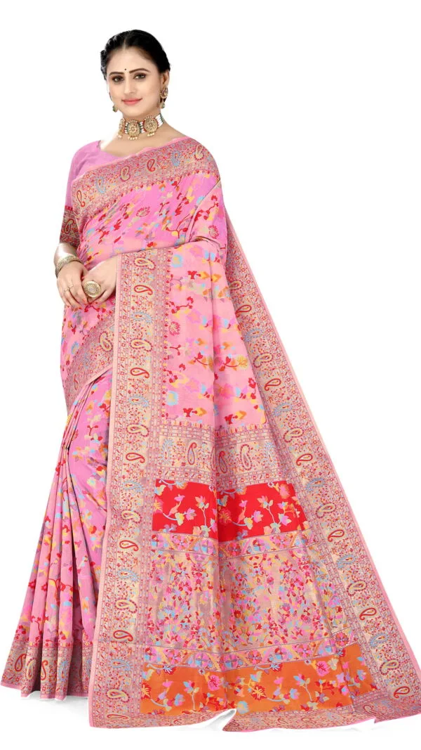 Saree Online Designer Pink Colour Saree - Designer Sarees Rs 500 to 1000