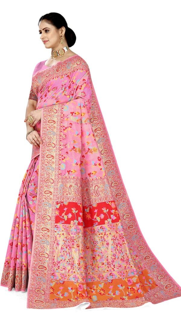 Saree Online Designer Pink Colour Saree - Designer Sarees Rs 500 to 1000