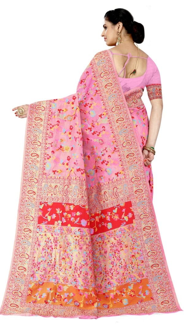 Saree Online Designer Pink Colour Saree - Designer Sarees Rs 500 to 1000