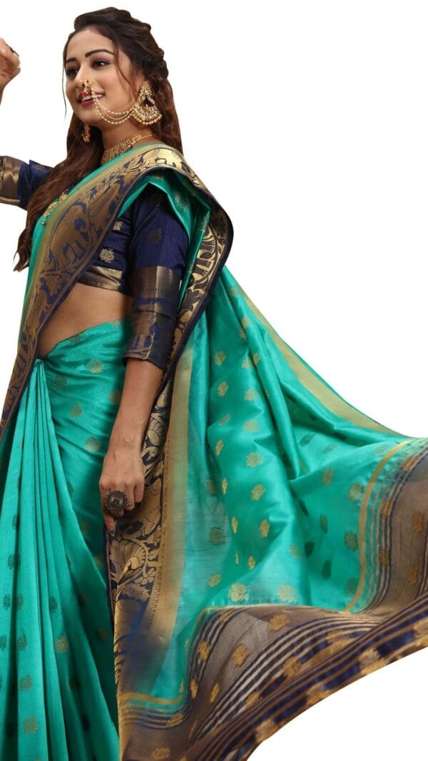 Saree Online Green Colour Saree - Designer Sarees Rs 500 to 1000