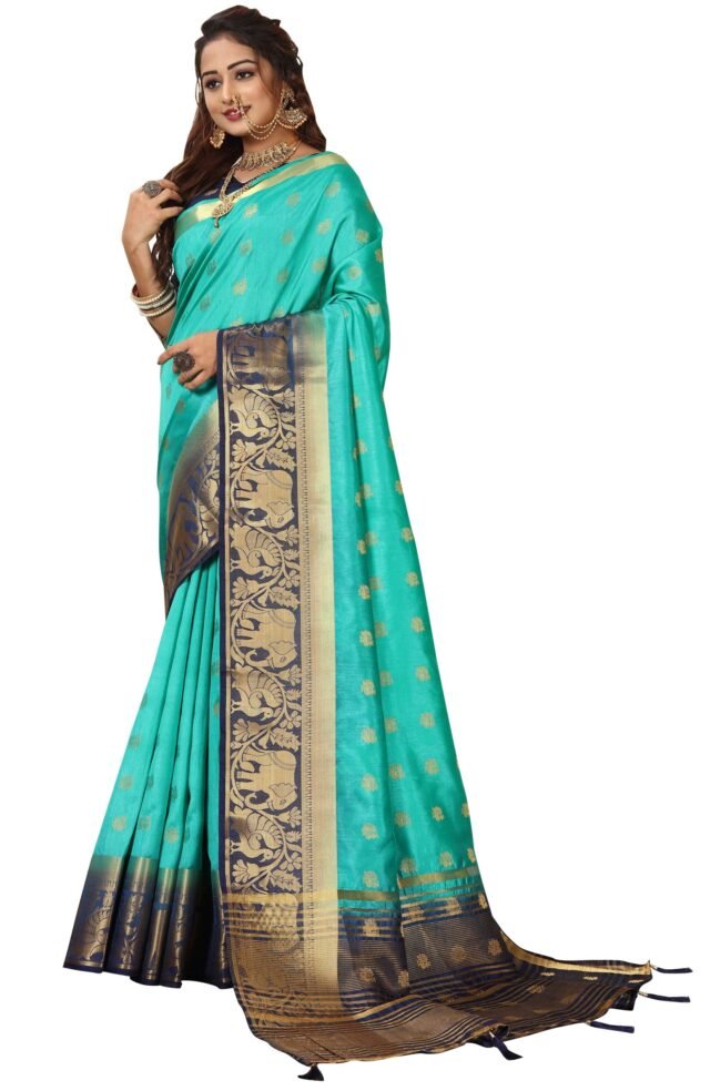 Saree Online Green Colour Saree - Designer Sarees Rs 500 to 1000