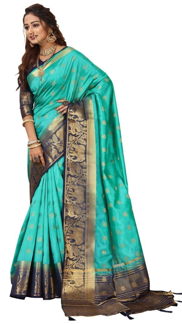 Saree Online Green Colour Saree - Designer Sarees Rs 500 to 1000