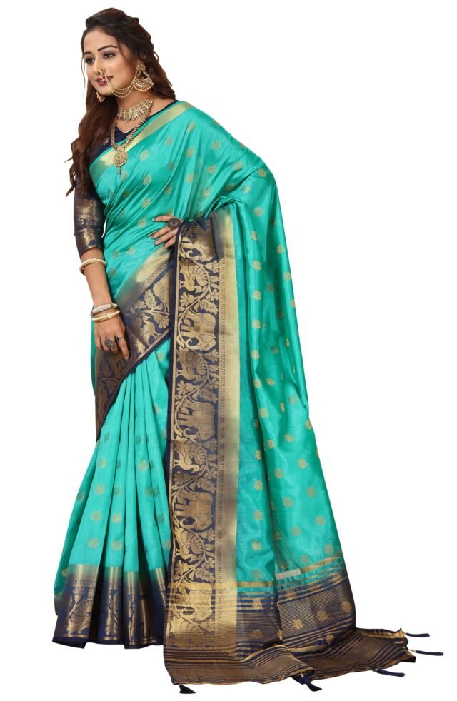 Saree Online Green Colour Saree - Designer Sarees Rs 500 to 1000