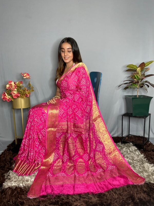 Wedding Wear Pink Soft Silk Jacquard Designer Saree – Rajyogam