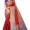 Saree Online Kolkata Red Colour Saree - Designer Sarees Rs 500 to 1000