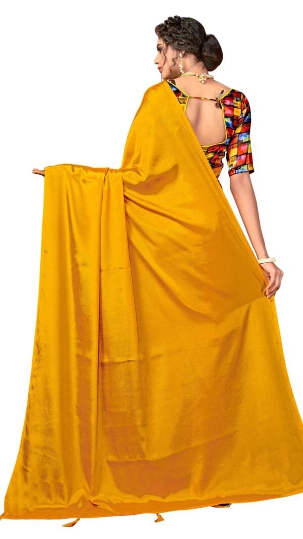 Saree Online Order Yellow Colour Saree - Designer Sarees Rs 500 to 1000