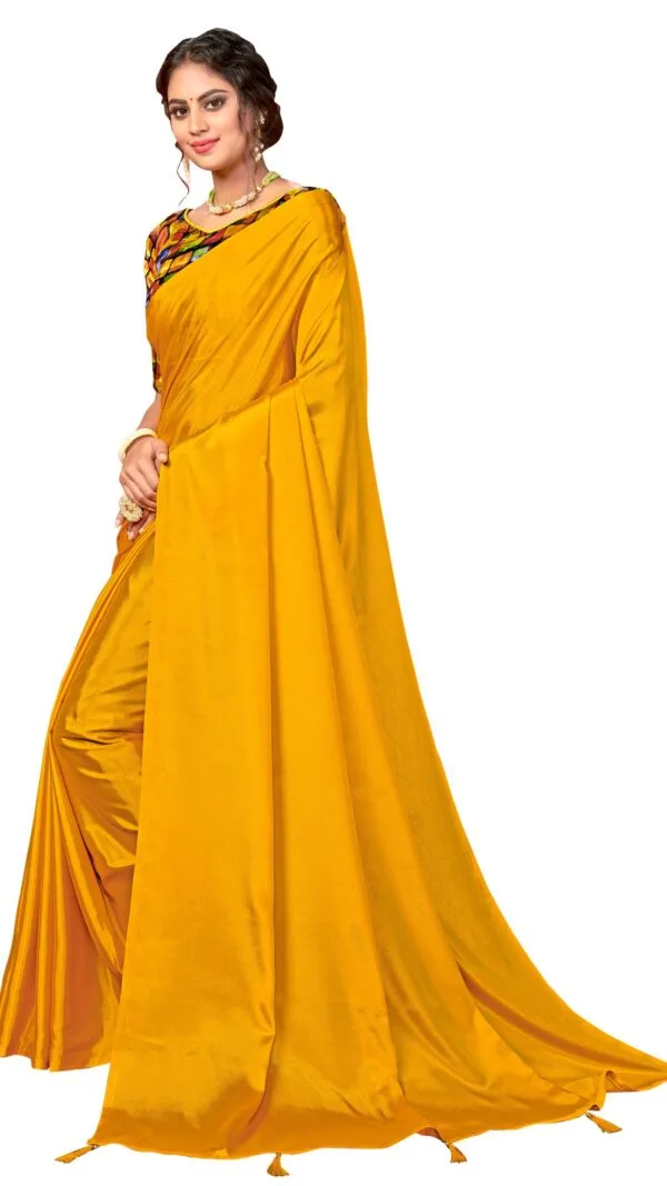 Saree Online Order Yellow Colour Saree - Designer Sarees Rs 500 to 1000