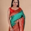 Saree Online Shopping In Kerala Red Blue Colour Saree - Designer Sarees Rs 500 to 1000