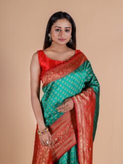 Saree Online Shopping In Kerala Red Blue Colour Saree - Designer Sarees Rs 500 to 1000