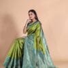 Saree Online Shopping Kerala Green Colour Saree - Designer Sarees Rs 500 to 1000