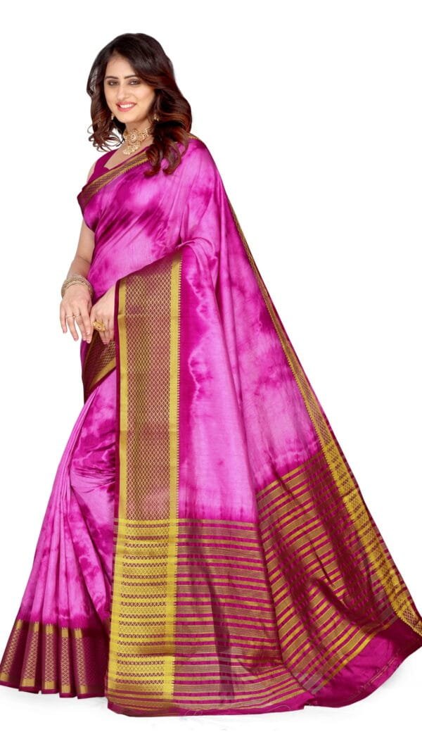 Saree Online Shopping Mejanta Colour Saree - Designer Sarees Rs 500 to 1000