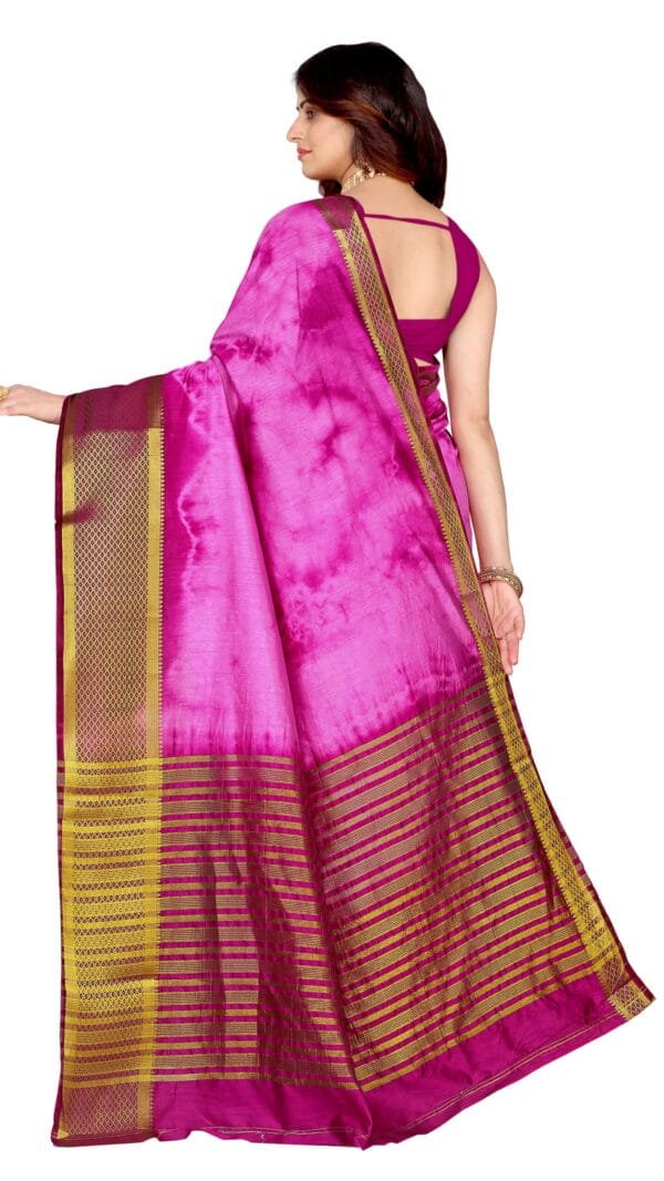 Saree Online Shopping Mejanta Colour Saree - Designer Sarees Rs 500 to 1000