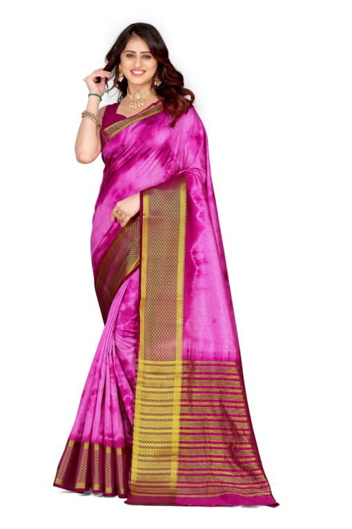 Saree Online Shopping Mejanta Colour Saree - Designer Sarees Rs 500 to 1000