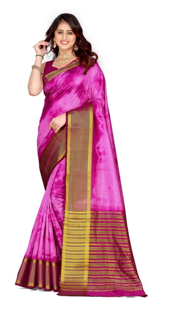 Saree Online Shopping Mejanta Colour Saree - Designer Sarees Rs 500 to 1000