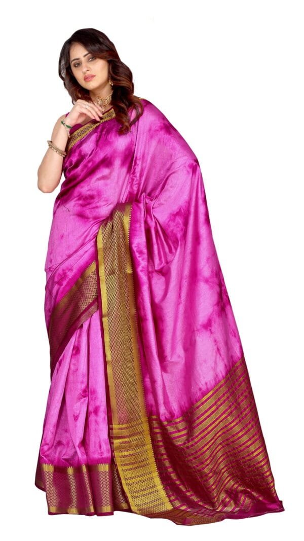 Saree Online Shopping Mejanta Colour Saree - Designer Sarees Rs 500 to 1000