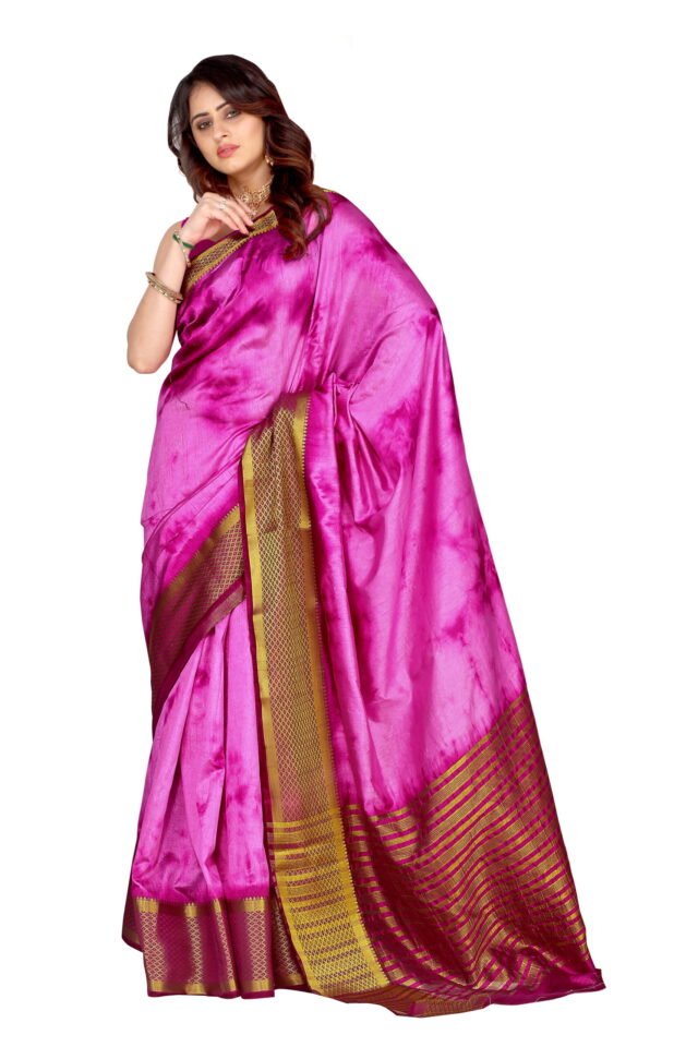 Saree Online Shopping Mejanta Colour Saree - Designer Sarees Rs 500 to 1000