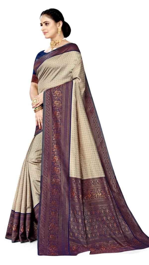 Saree Online Shopping Mumbai Brown Colour Saree - Designer Sarees Rs 500 to 1000