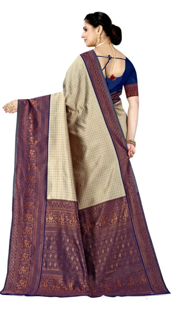 Saree Online Shopping Mumbai Brown Colour Saree - Designer Sarees Rs 500 to 1000