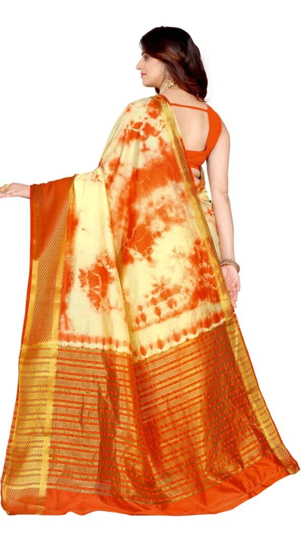 Saree Online Shopping Sites In India Orange Yellow Colour Saree - Designer Sarees Rs 500 to 1000