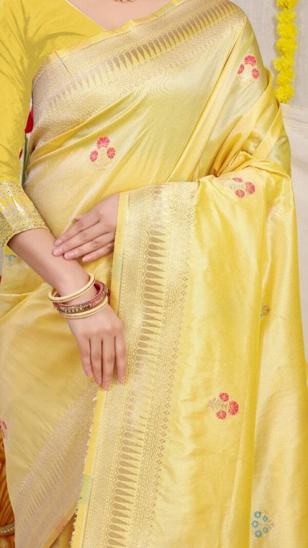 Saree Online Website - Yellow Colour Designer Sarees Rs 500 to 1000